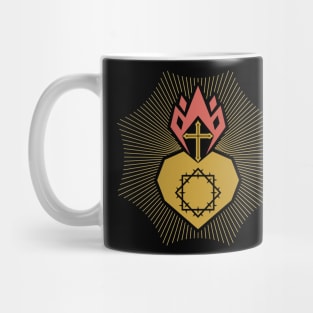 The heart of Christ and the flame of the Spirit Mug